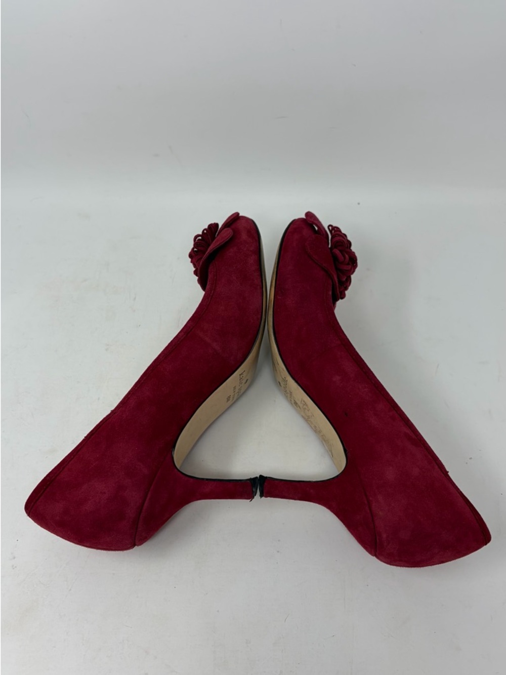 Kate Spade Floral Suede Pump Heel Size 8 - Picture 5 of 9